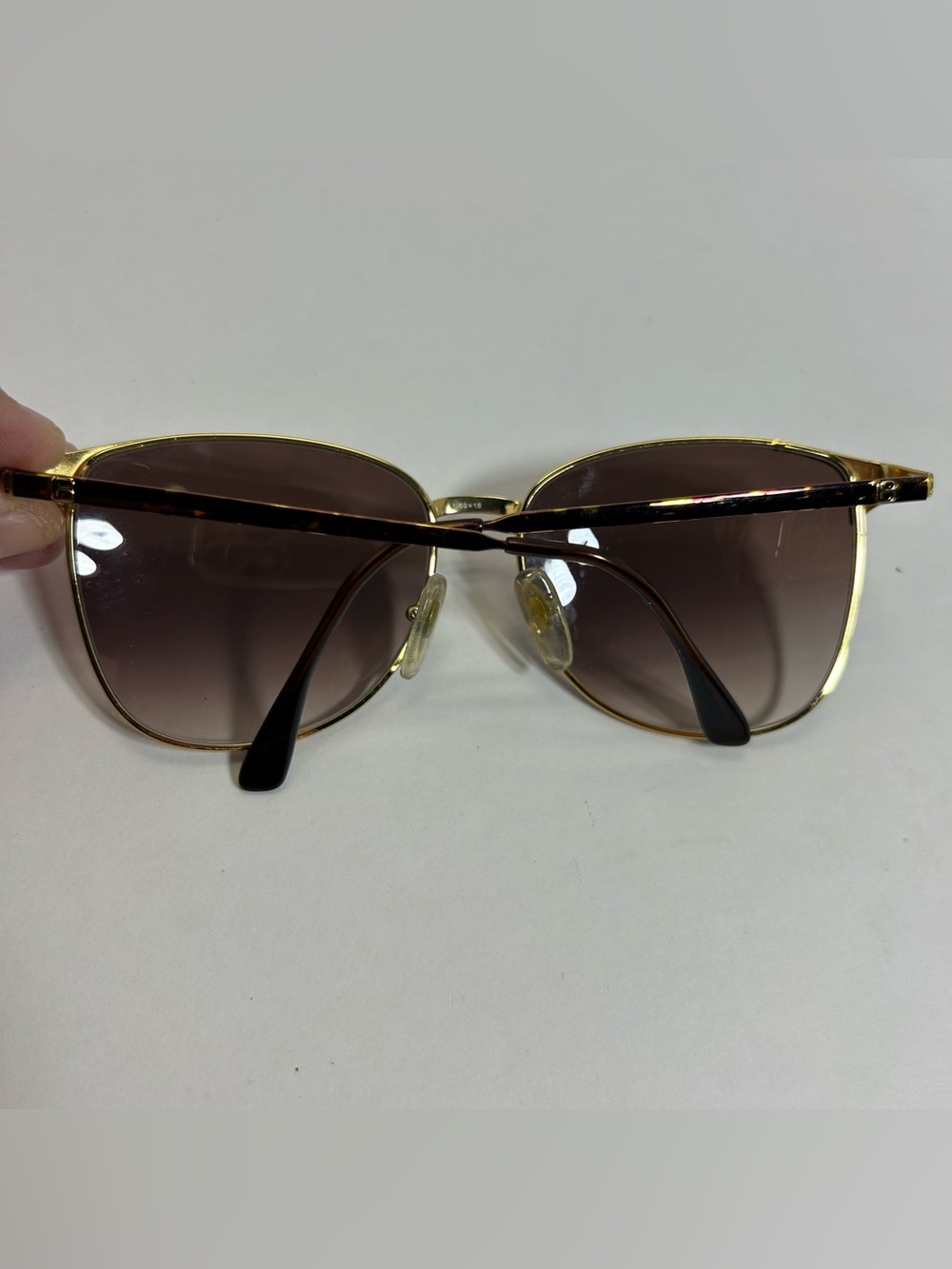 Vintage Laura Biagiotti Sunglasses Metal Frame Gradiant brown Rare T601/SP04 - Picture 3 of 13